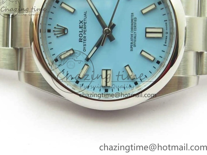 0514 Classic Oyster Perpetual 41mm 124300 ROF 1:1 Best Edition 904L Steel Tiffany Blue Dial on SS Bracelet A 2670